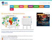 Tablet Screenshot of esl-galaxy.com